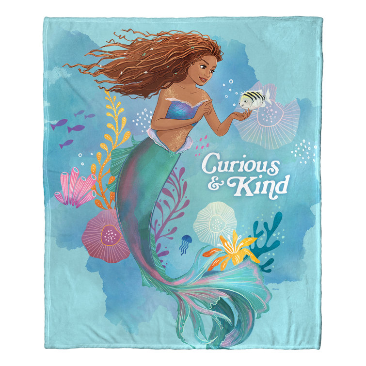 Little mermaid plush online blanket